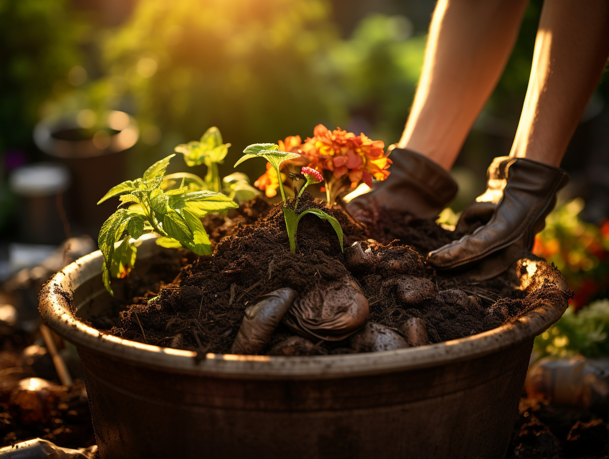 recyclage des huiles usagées compost