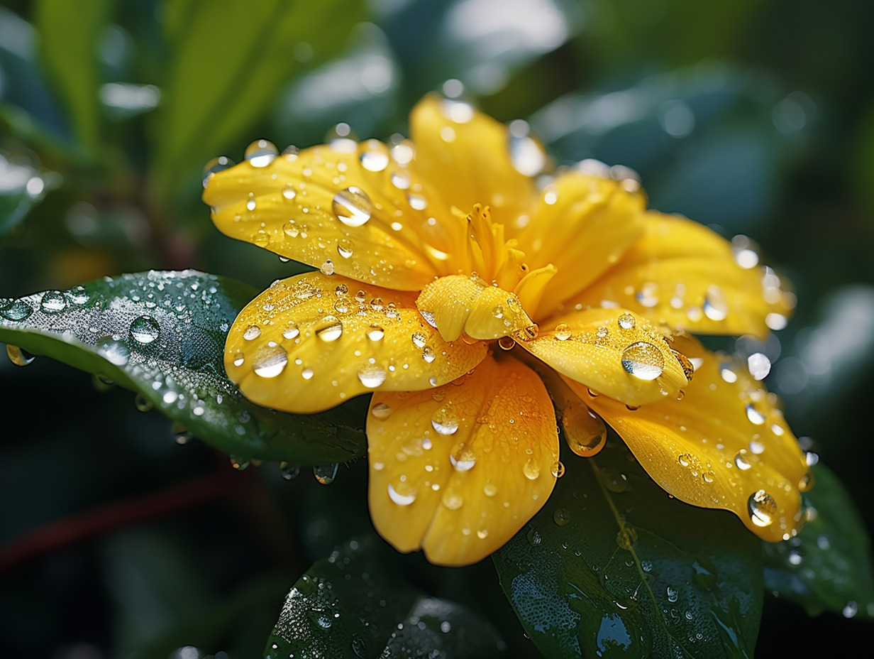 fleurs jaunes