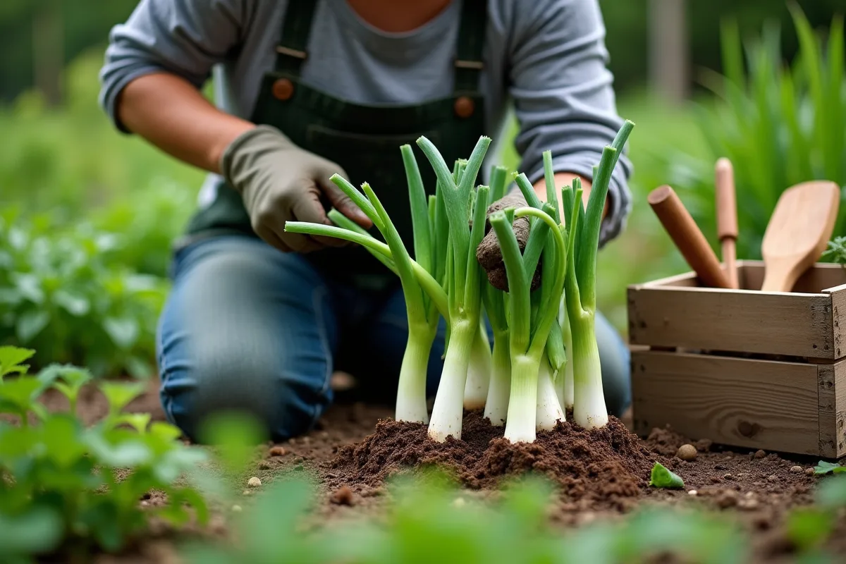 Moment idéal pour repiquer des poireaux selon les experts jardinage