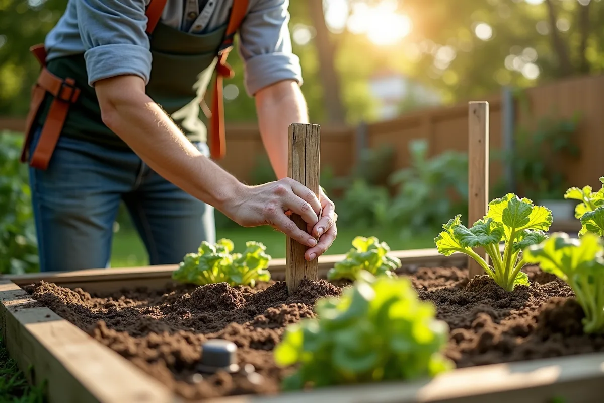 Techniques d'ancrage pour potager surélevé en extérieur