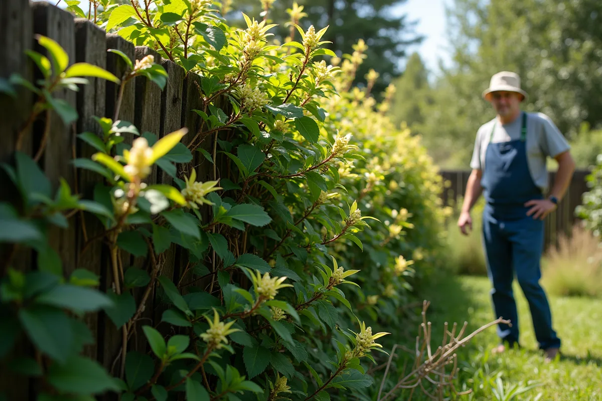 Chèvrefeuille envahissant avec des impacts sur la biodiversité locale