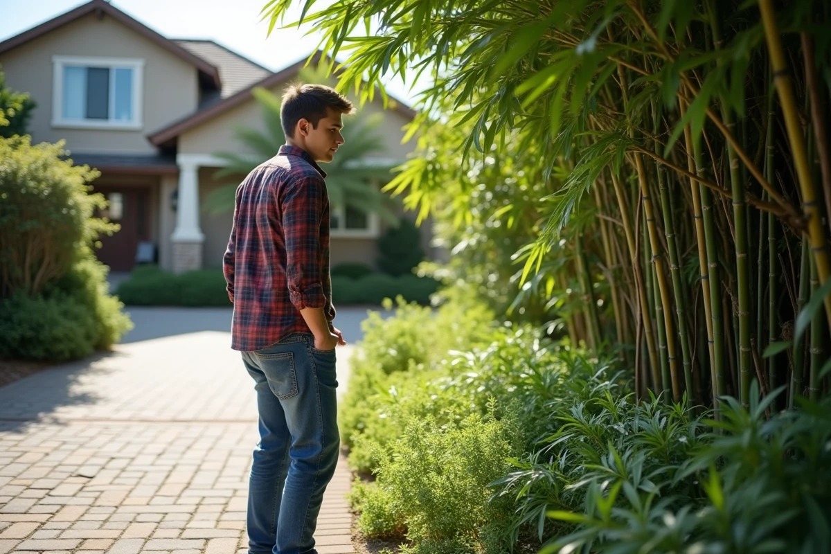 Jeune homme près d