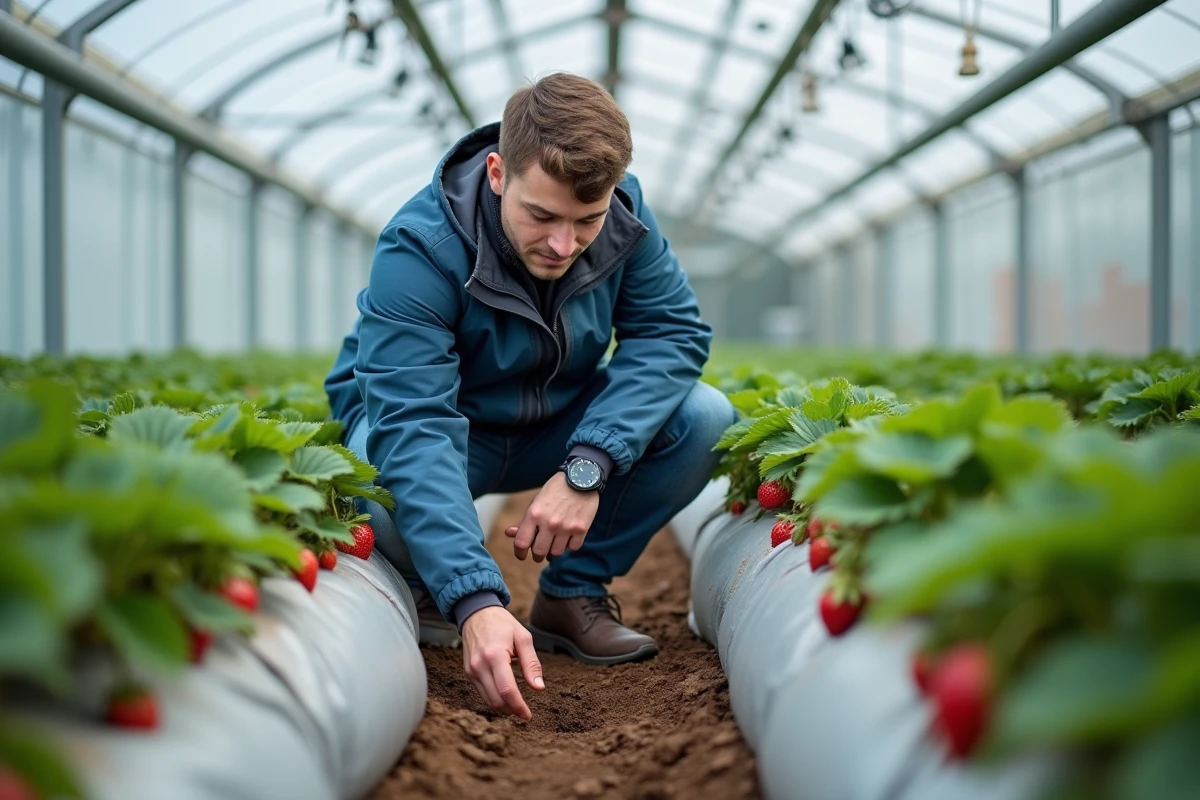 Jeune homme examine l